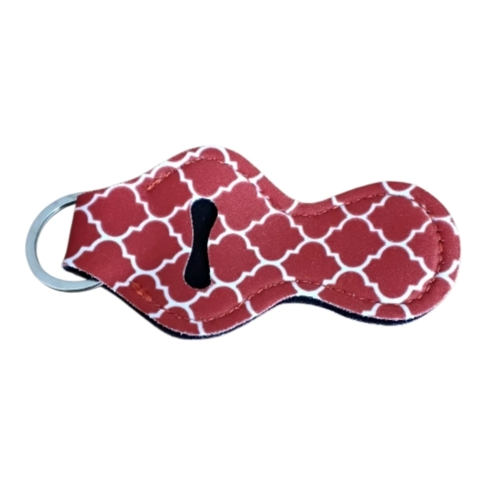 Red Patterned Key Holder